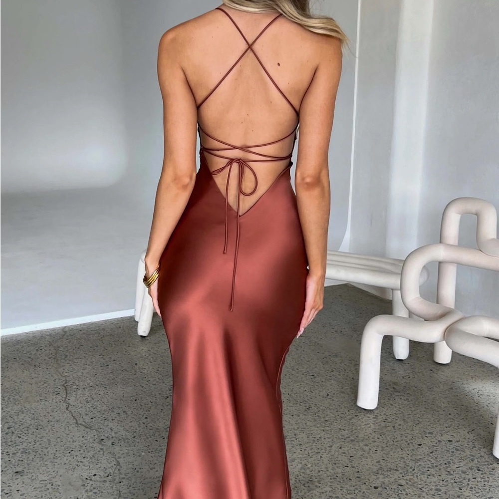 Babyboo Malika Maxi Dress - Rust